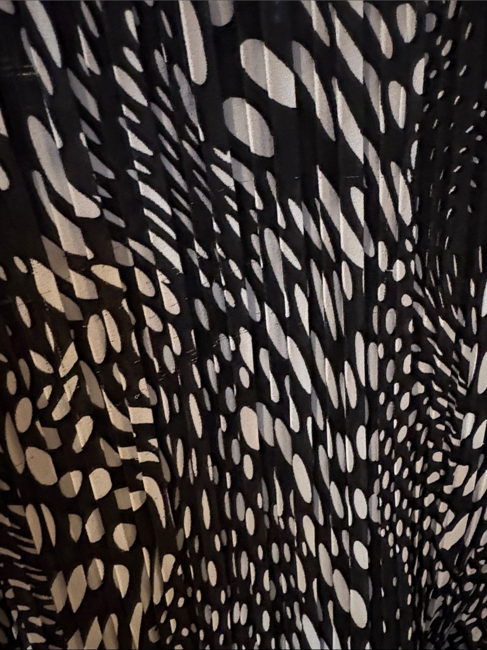 George Black & White Ruffle-Front Printed Blouse - Picture 9 of 10